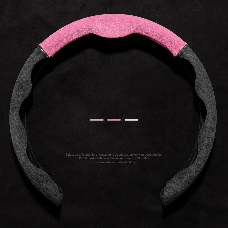 Car Steering Wheel Cover Suede Leather Booster Cover For Honda Accord CRV HRV Civic Fit Jazz Odyssey Car Accessories