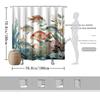 1Pc Shower Curtain — Watercolor Fish & Coral, Waterproof Machine Washable Polyester For Shower/Bathtub Bathroom Decor