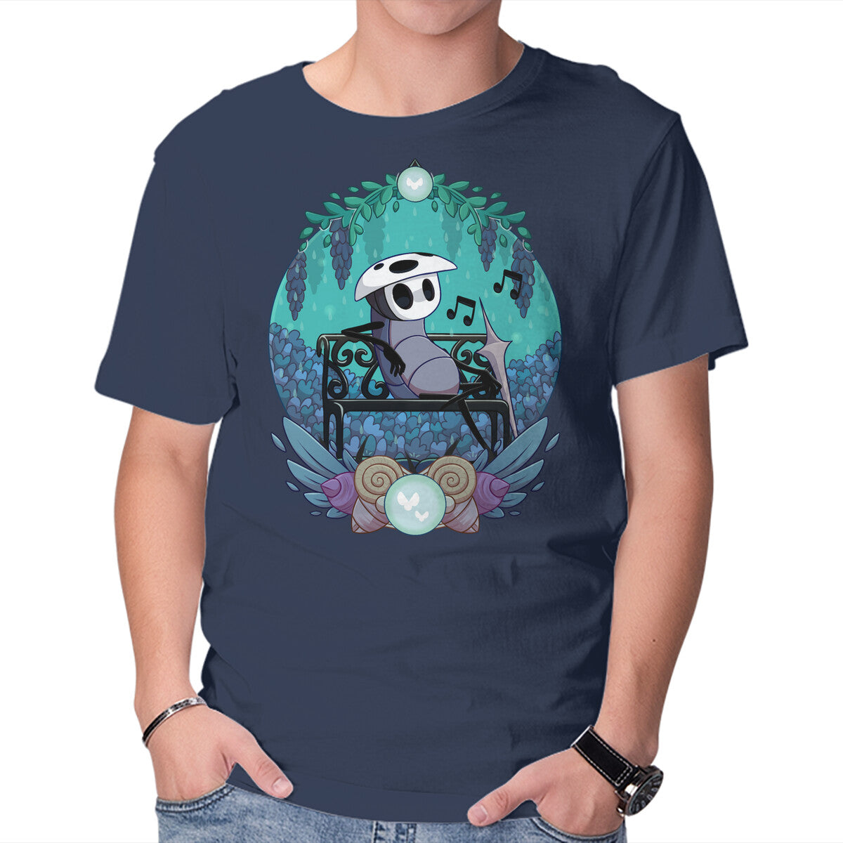 Unisex Crew Neck T-Shirt Calm Quirrel Graphic Short Sleeve Casual Tee XXL