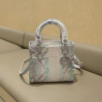 2024 Luxury Snake Pattern Women's Square Shoulder & Messenger Bag