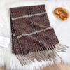 Autumn And Winter Imitation Cashmere Scarf Women'S Warm And Thickened Outer Shawl Student Plaid Simple Scarf