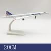 Airplane Models Concorde AIR FRANCE Airlines 20cm Alloy Metal Model Airplane Air W Stand Aircraft Pulley Landing Gear Craft Gift