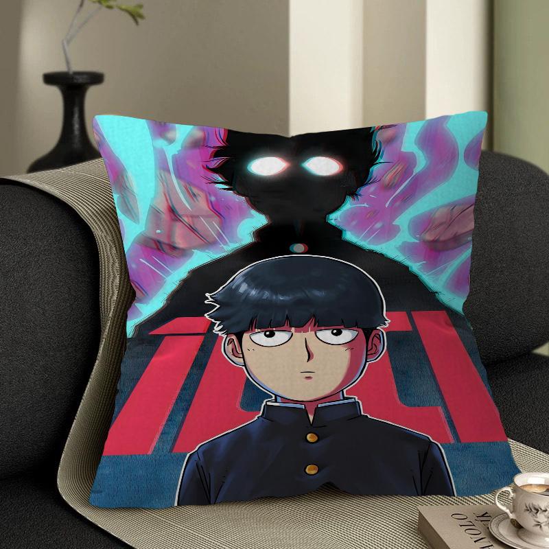 Mob Psycho 100 Personalisierte Kissenstaubabdeckung Schlafzimmer Kinder Party Dekoration Kissenbezug Geburtstag Kindergeschenk