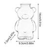 Glass Tumbler with Straw Bear Design Cute Iced Coffee Cup Juice Water Bottle Milk Tea Mug Cocktail Drinkware Clear Container