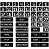 Confezione da 50 Calendario Magnetico da Frigorifero Giorni della Settimana e Mesi Magnetici Indicatori delle Date del Calendario Magnetico Per Ufficio Magnetico Cale
