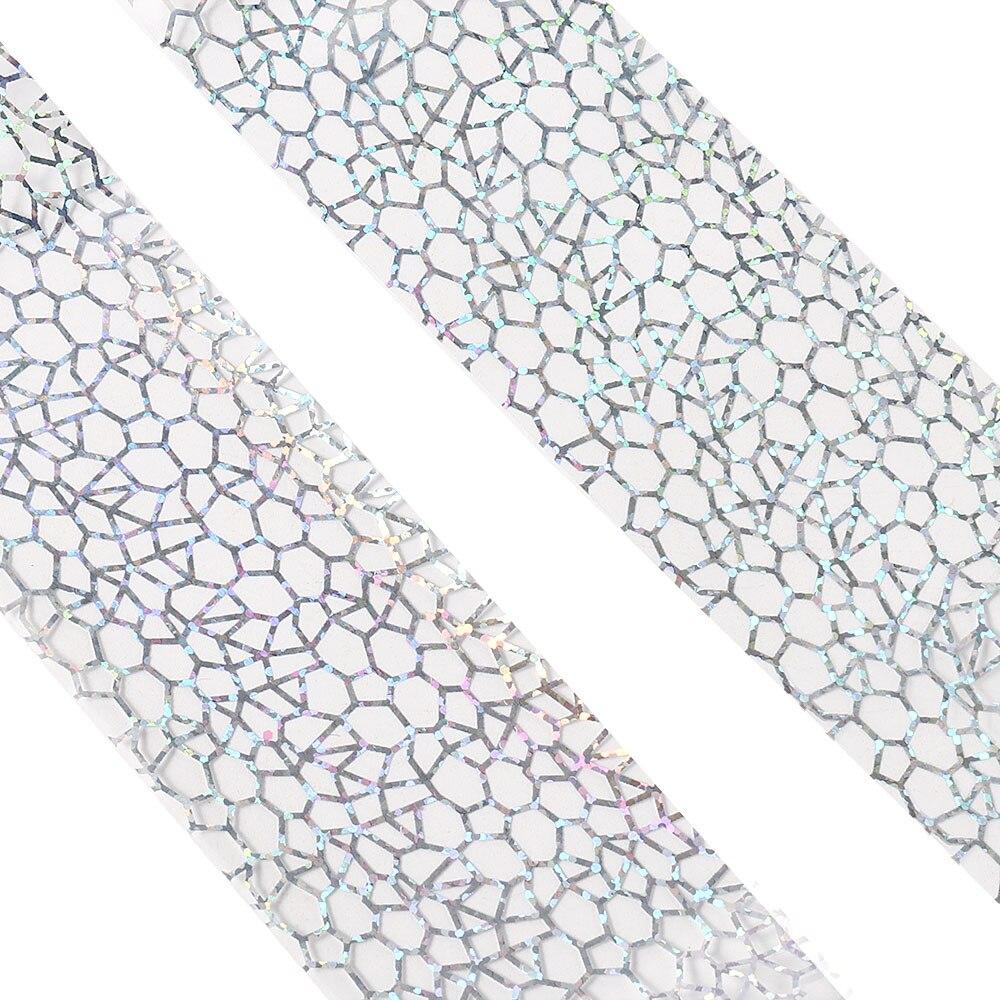 100x4cm Latest Glitter Polish Adhesive Craft Sticker Manicure Decals Nail Art Full Tips Wraps Cobweb DIY Foils Transfer