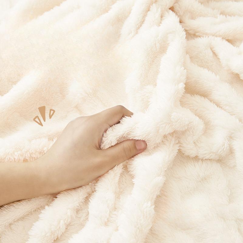 Solid Color Cream Style Jacquard Velvet Sofa Towel Dust-Proof All-Inclusive Sofa Cover Universal Cover Thick Non-Slip Sofa Cover Cloth Blanket