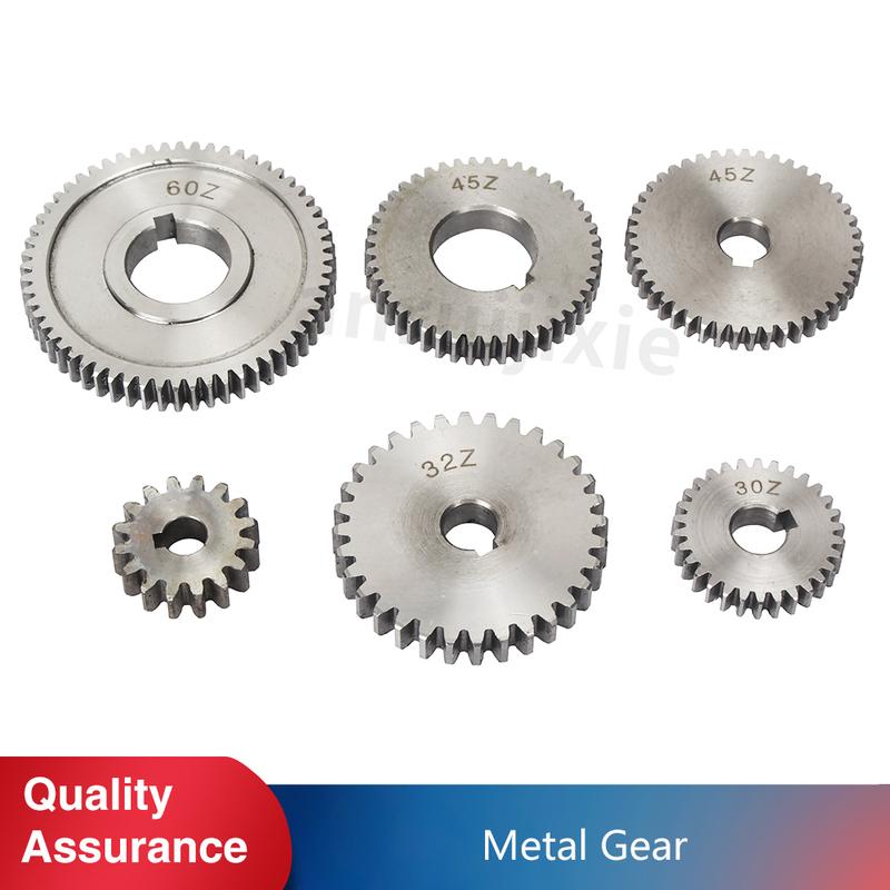 6pcs Change Gear Set SIEG X1& SX1&JET JMD-1&SOGI S1-16&Compact 1&Clarke CMD10 Lathe Metal Exchange Gear