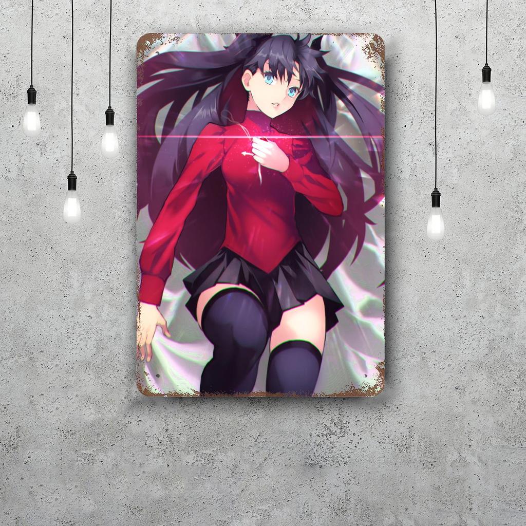 rin tohsaka Decor Vintage Metal Signs Tin Signs Captain Poster Decor for Bar Pub Club Man Cave Wall Decoration