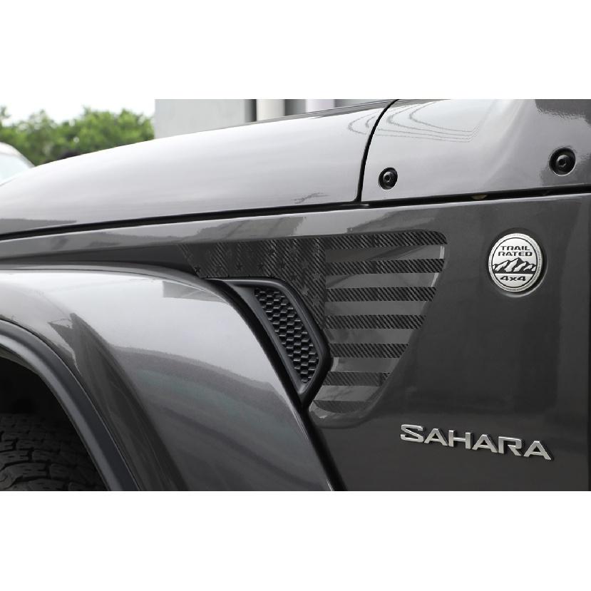Fender Side Vent Stickers for Jeep Wrangler JL Gladiator JT 2018    2022 Car Exterior Accessories PVC USA Flag
