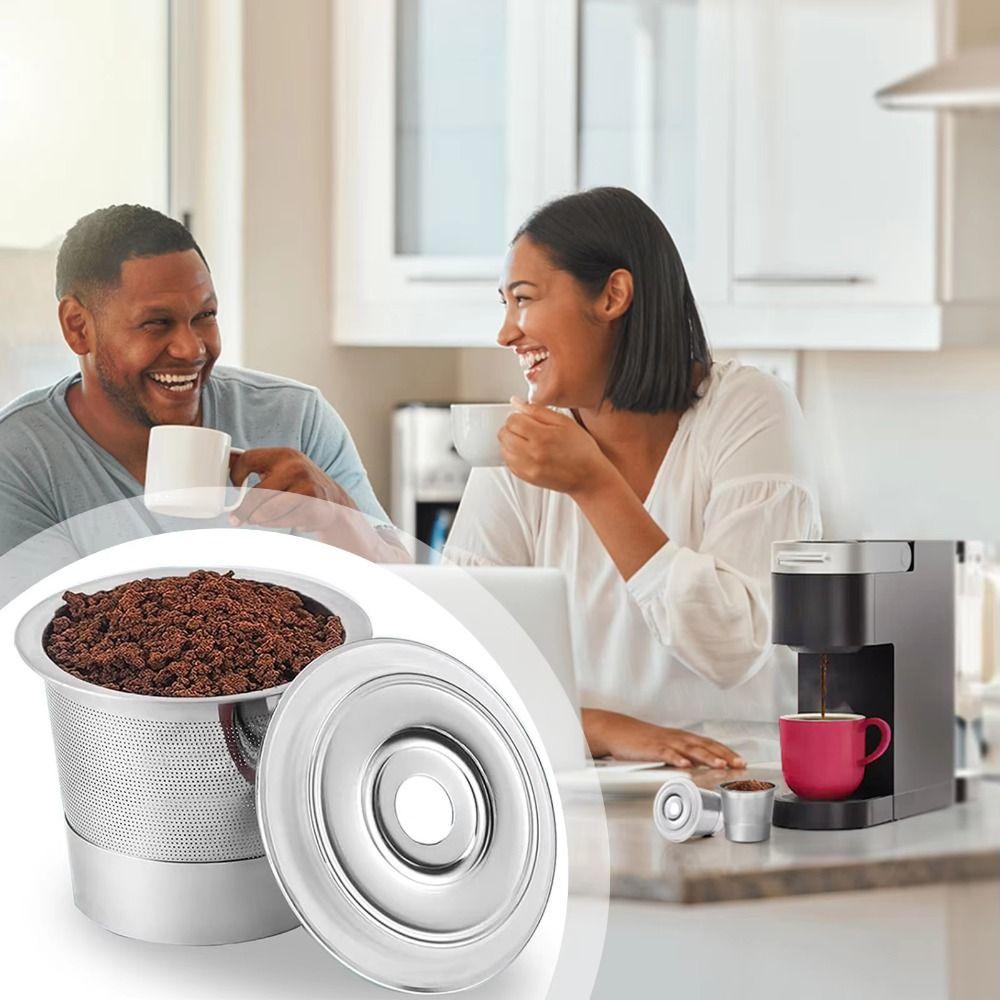 Sturdy Coffee Capsule Cup Stainless Steel Coffee Pod Filter Refillable Coffee Pod  Home