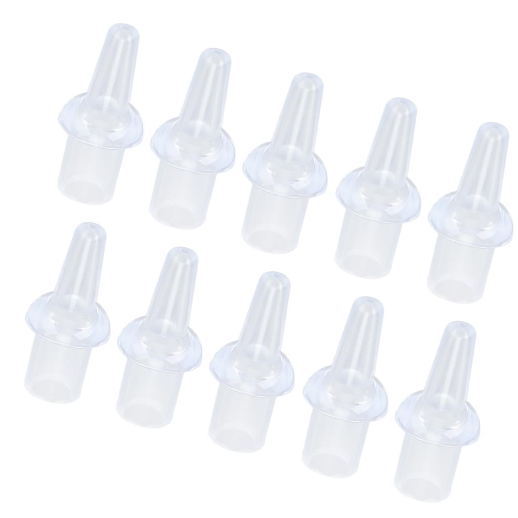 10 Pcs Enema Nozzle Tips Silicone Washable 8mm Inner Diameter Private Flushes Soft Enema