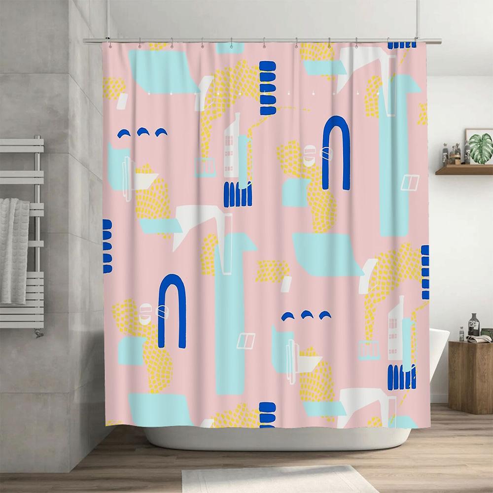 Shower Curtain Botanical Floral Nature Greenery Bathroom Decor Set Waterproof Vintage Farmhouse Style Home Decor