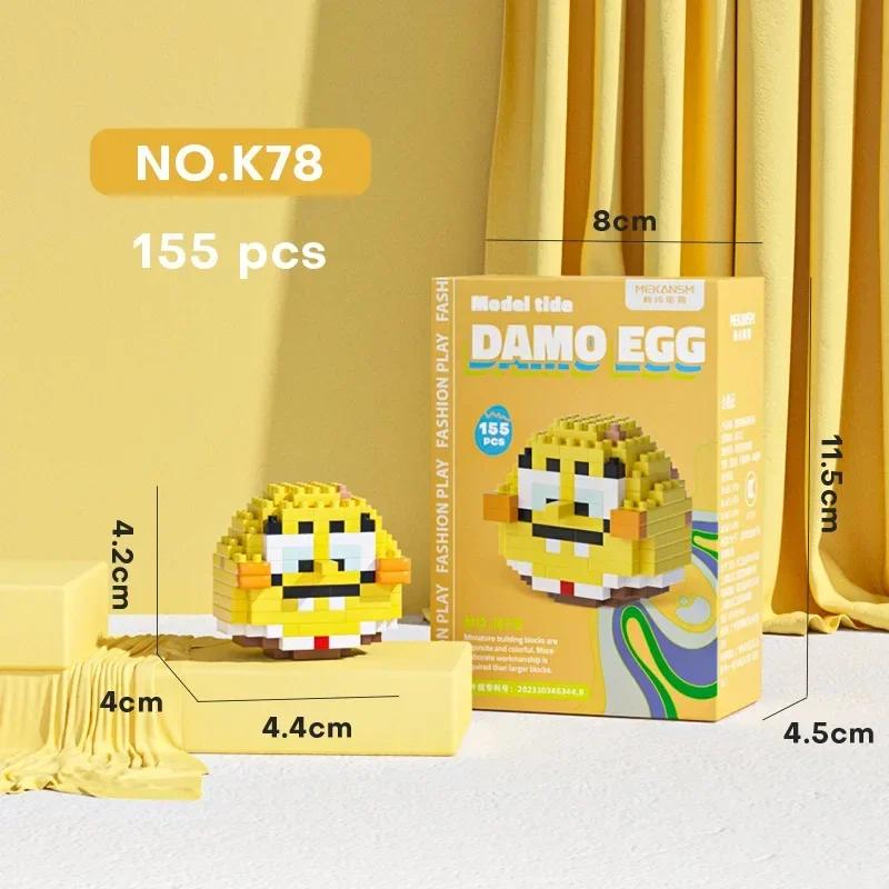 Stitch LinaBell Hello Kitty Sanrio Construction Blocks Damo Egg Cartoon Figrues Bricks Children's Assembly Playthings Model Present