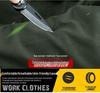 Thickened Wear-Resistant Workwear Set: Spring/Autumn Anti-Scald Protection Suit for Men, Ideal for Workshop, Construction, Auto Repair, Welding.