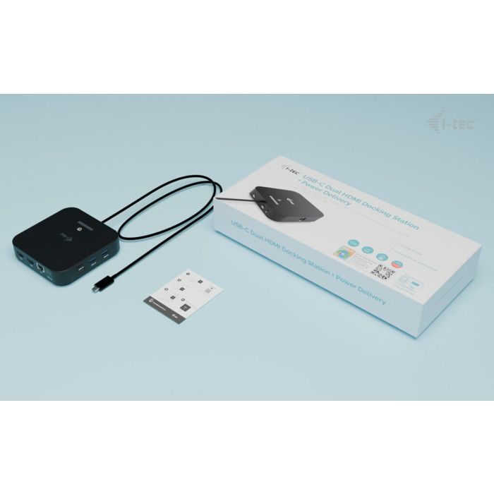 I-TEC Docking Station USB-C Dual HDMI 4K con Power Delivery 100W e 6 Porte USB