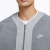 Nike Sportswear Solid Zip-Up Logo Print Jacket Men Outerwear Particle-Grey DM6896-073