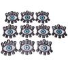 10Pcs Embroidered Patches Sequin Eye Shape Covering Breakages Stains Iron On Patches for DIY