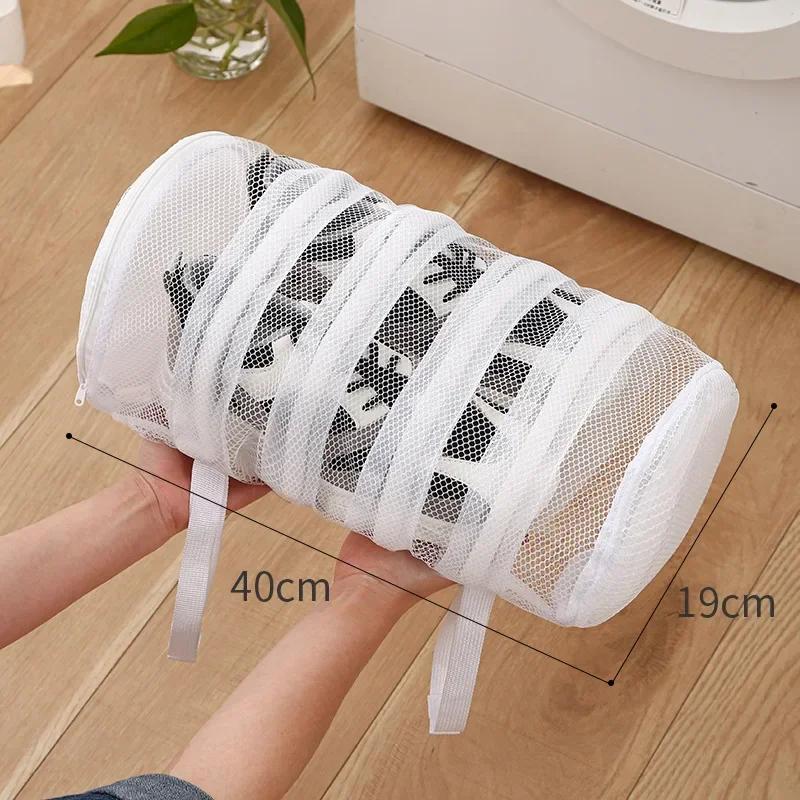 3 teile/satz Mesh Wäschesack Waschmaschine Schuhe Tasche Reise Lagerung taschen Tragbare Anti-verformung Schutz Kleidung veranstalter