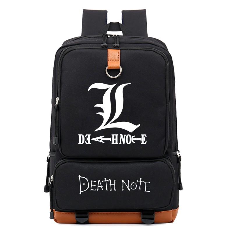 Zaino Cosplay Anime Death Note per Adolescenti Studenti Grande Capacità Borsa da Scuola da Viaggio con Stampa Personaggio