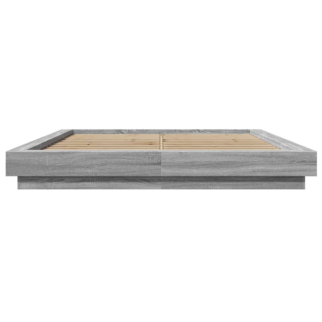 Grey Sonoma Bed Frame 150 x 200 cm Particleboard