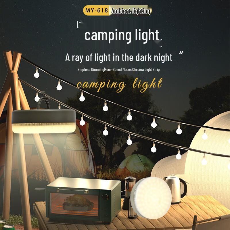 UOSU Solar-Powered RGB Camping String Light