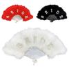 Wedding Essential 21 Feather Foldable Accessory Bridal Feather Fan  Perfect For Photography And Guest Comfort