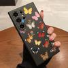Colorful Butterfly Pattern Case for Samsung Galaxy S25 S24 Ultra S23 S22 S21 S20 FE Plus Soft TPU Slim Fit Shockproof Cover