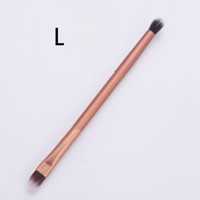 

Кисть для растушевки и теней с двумя концами - Многофункциональный инструмент для макияжа золотой