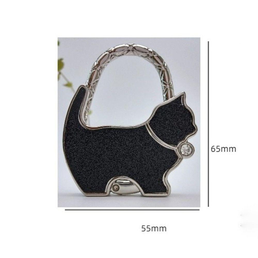 Foldable Cat Handbag Hook Lovely Design Folding Bag Hook NEW Table Edge Hook Home Decoration