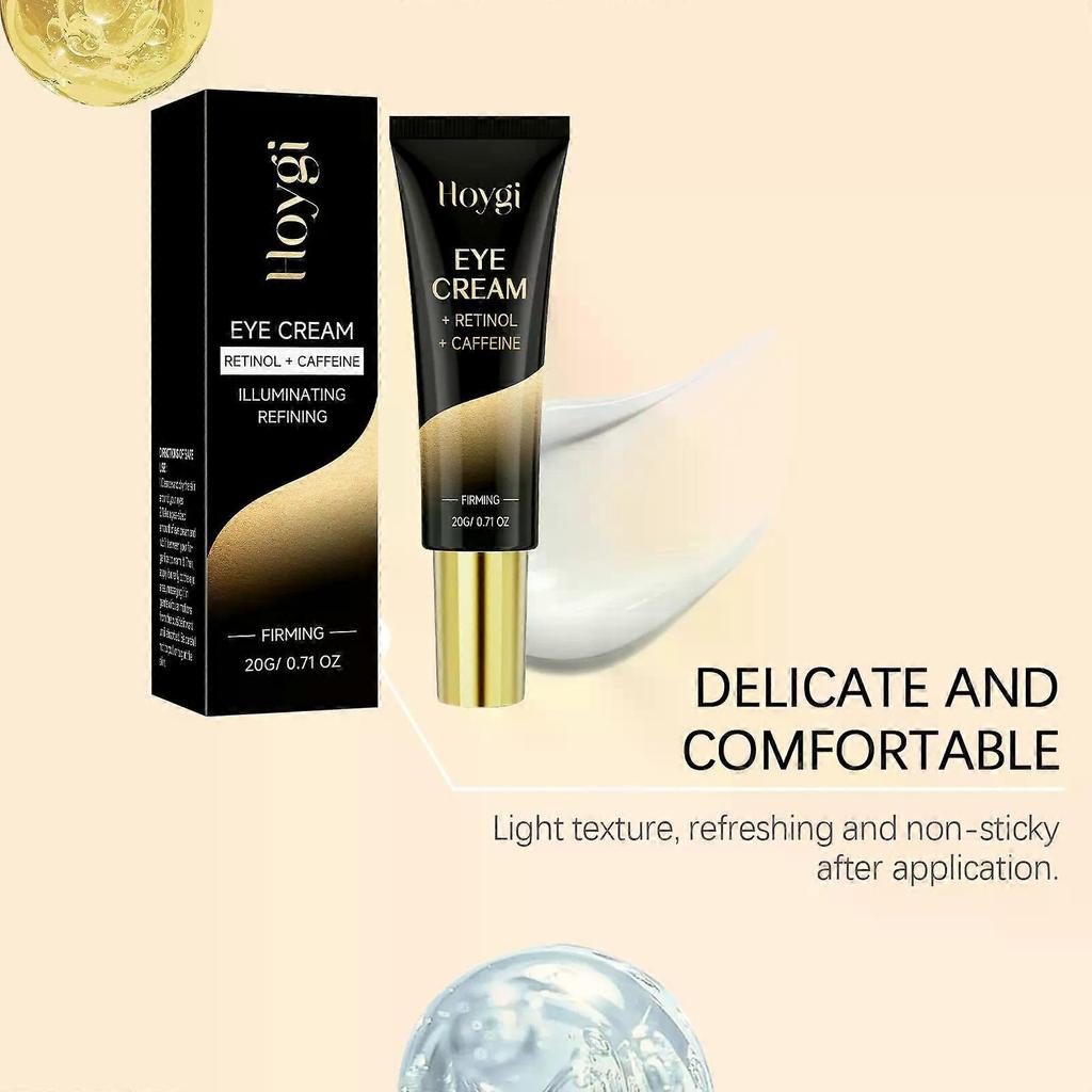 Retinol & Caffeine Eye Cream (20g) Illuminating & Refining Formula, Firms Under-Eye Skin, Reduces Dark Circles, Puffiness & Fine Lines for Anti-Aging