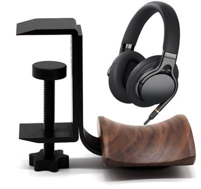 New FTBOL Headphone Headphone Wooden Headphone Hanger Drilling Luxury PC Game Load Capacity Storage Pad Included Damage the [Popular Arrival] Stand,