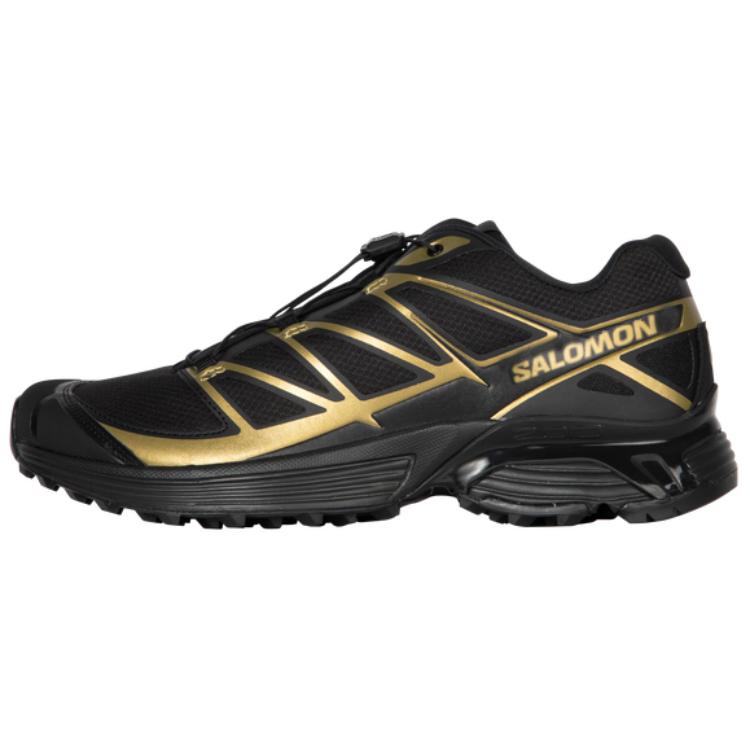 Salomon Xt-Pathway Comfortable Low-Top Running Shoes Men sneakers Black Gold L47520200 45⅓