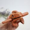 1Pc Thailand Frog Wood Carving Ornaments Hand-Carved Toad Creative Vocal Toys Solid Wood Toad Craft Scenic Souvenirs