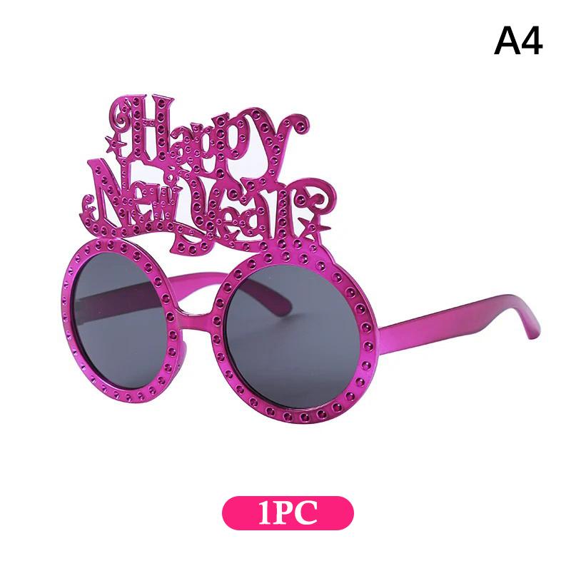 2026 Happy Year Glasses Funny Eyeglasses Photo Props Decoration Party Supplies Year Atmosphere Decoration Glasses