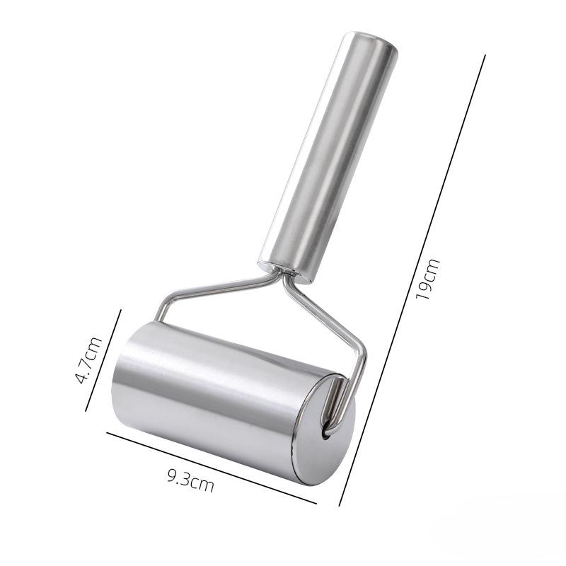 

1 шт., скалка из нержавеющей стали, двухсторонний валик для раскатывания теста для пиццы, пирогов, печенья, пельменей, лапши, кухонная утварь, кухонные принадлежности C