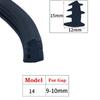 1/3/5/10M Door And Window Sealing Strip Aluminum Windproof Alloy Fixed Glass Gap Three T Type Fill The Card Slot Rubber Strips