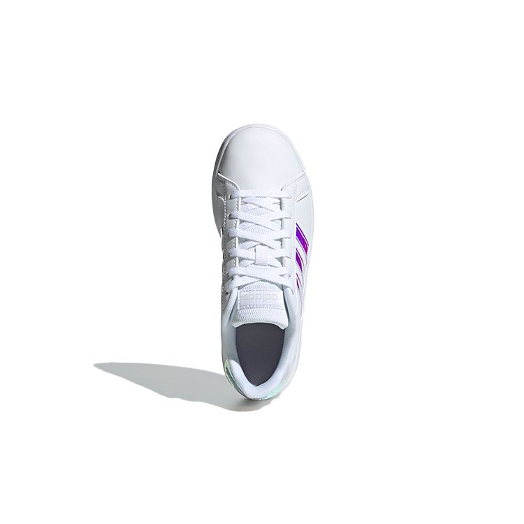 Adidas Neo Grand Court Leather Breathable Low-Top Sneakers Kids Sneakers White Blue FW1274