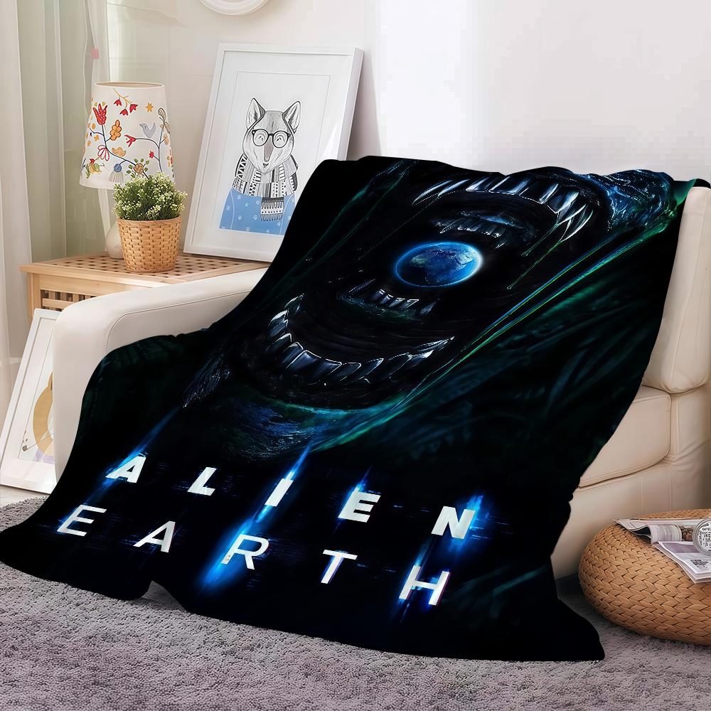 Sci-Fi Movies A-alien E-earth Blanket Warm And Soft Suitable For Bedroom Living Room Sofa Bed Office Travel Camping