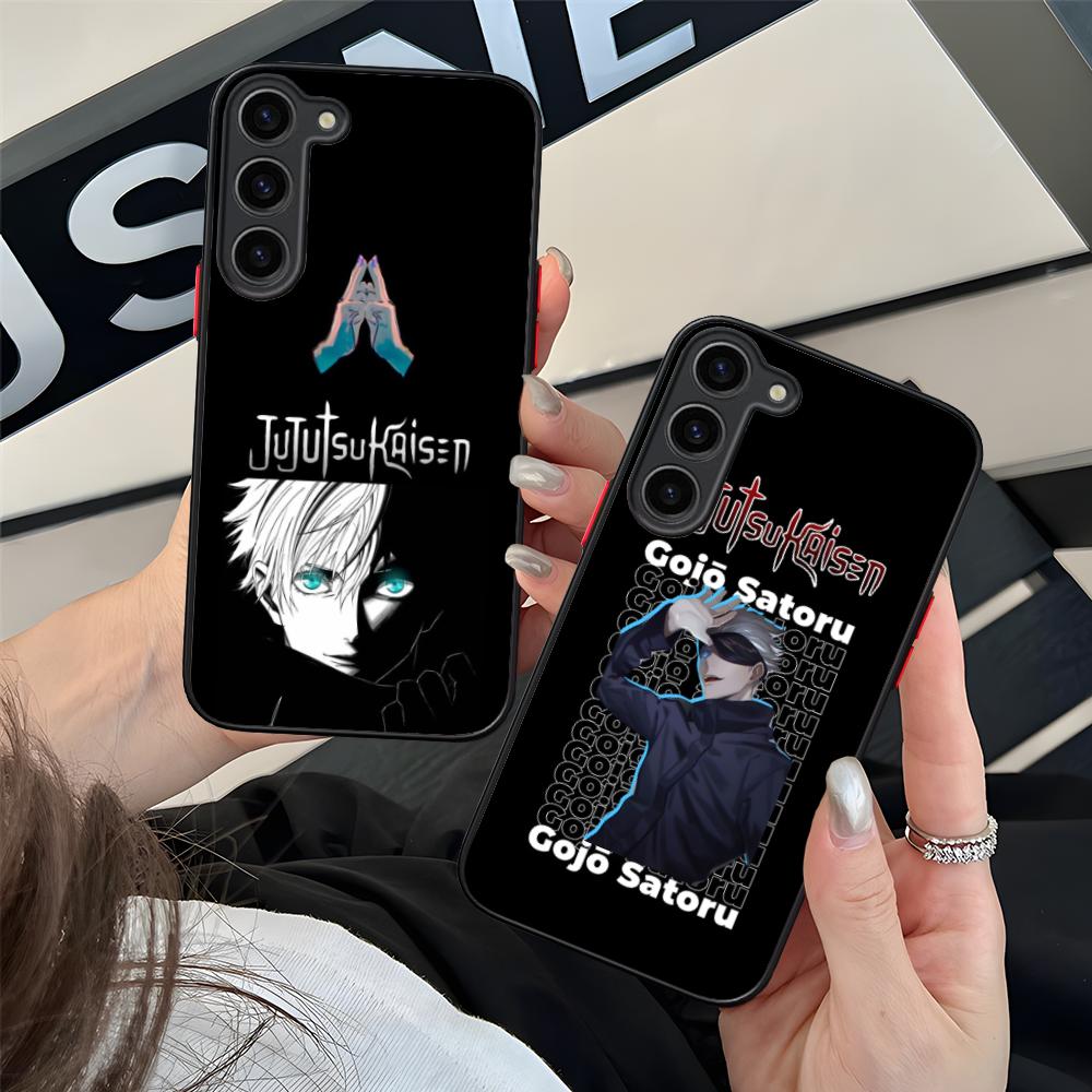 Jujutsu Kaisen Satoru Gojo Silikonové pouzdro na mobilní telefon pro Samsung Galaxy S26 S25 S24 S23 S22 S21 Plus FE Ultra Barevný kryt