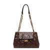 Fashion shoulder bag women's casual retro large-capacity shoulder messenger bag diamond embroidery thread chain bag