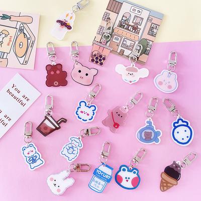Bear Keychain Cartoon Rabbit Bag Pendant Earphone Sleeve Pendant