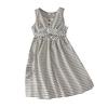 Girls' Fashionable Dress 2025 Summer Children's Casual Striped Sleeveless Dress