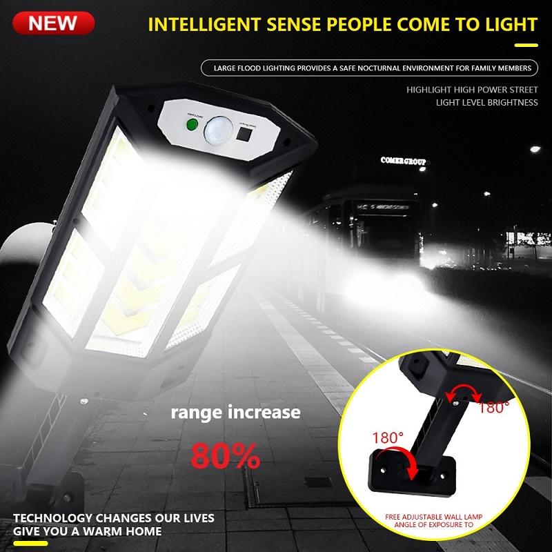 10000 Lumen Powerful Solar Led Light Outdoor Solar Lamp of Motion Sensor 4Mode Waterproof Solar Garden Light Street Yard Lantern