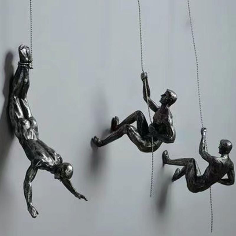 Sportfiguren Wandkunst, Erhabene 3D-Sportlerfigur für die Innenraumgestaltung mit klarem Thema und starkem visuellen Charakter