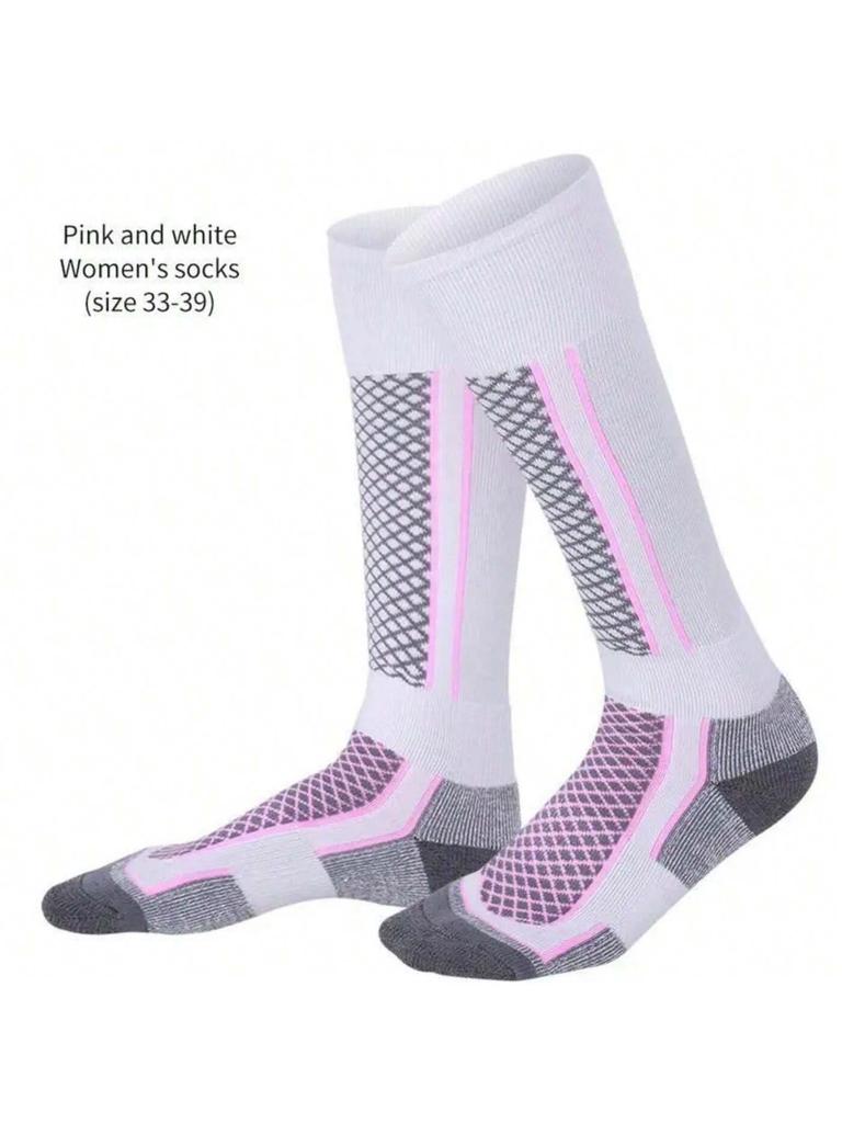 1 Pair Winter Warm Ski Stockings Thickening Hiking Socks for Women Men Anti-Cold Skiing Outdoor Sport Stockings Snow Accessories