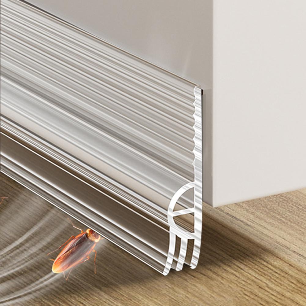 Fita de Vedação Inferior de Porta Vedações de Porta Corta-Vento Tiras de Vedação Bloqueador de Corrente de Ar Vedação de Porta Bloqueador de Frestas Vedações de Frestas Fita à Prova de Vento