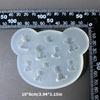 Flexible Silicone Pendant Mould Epoxy Resin Small Bear Accessories Mold Elegant Handmade Jewelry Projects Making Mold