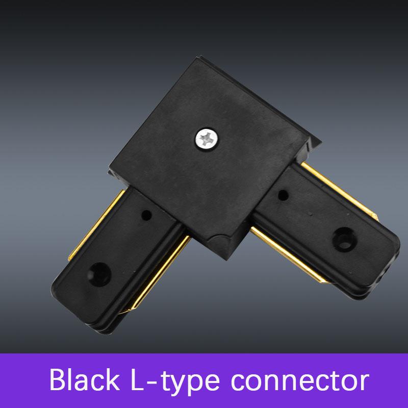 1pcs led Track light rail 50cm PVC white  black lead rail connectors rail 2 Wire bracket accessories