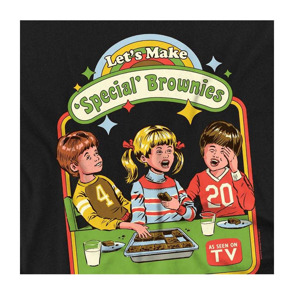 Steven Rhodes Unisex Adult Let´s Make Brownies Long-Sleeved T-Shirt